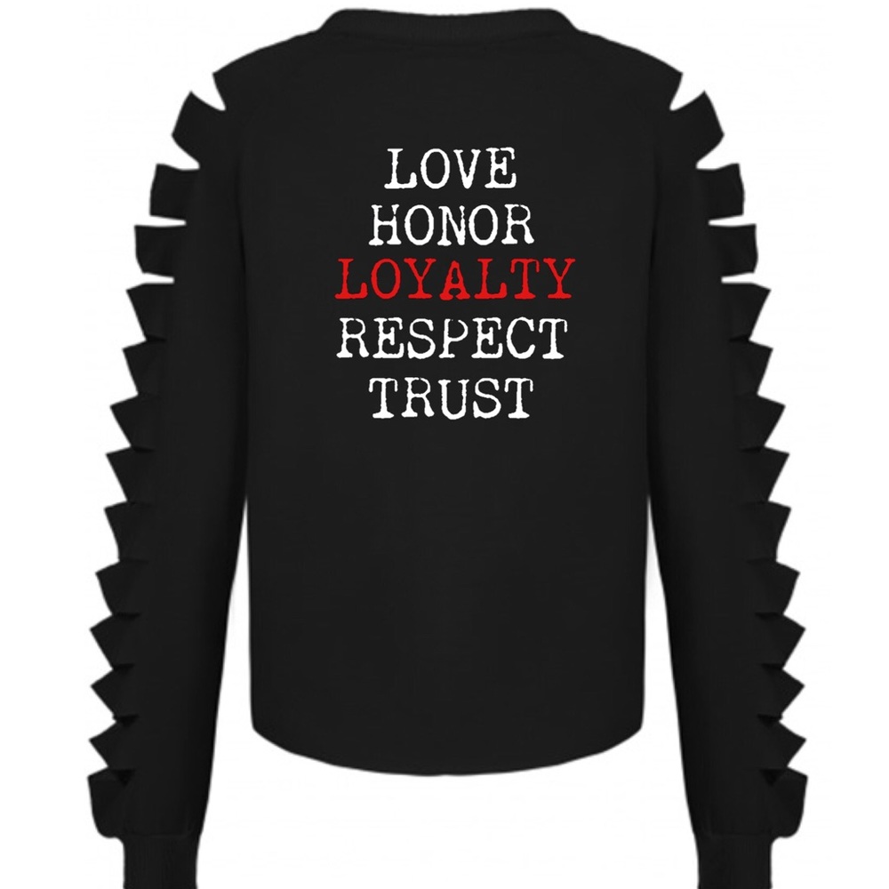 Black Hi Lo Crop Top